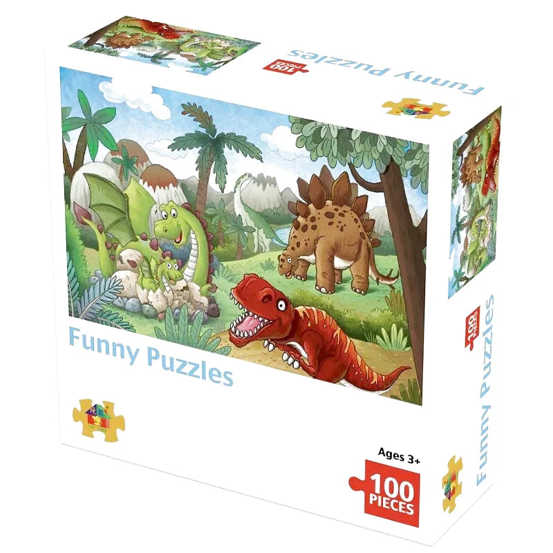 Puzzle Dinosaurios y dragon 100 Piezas