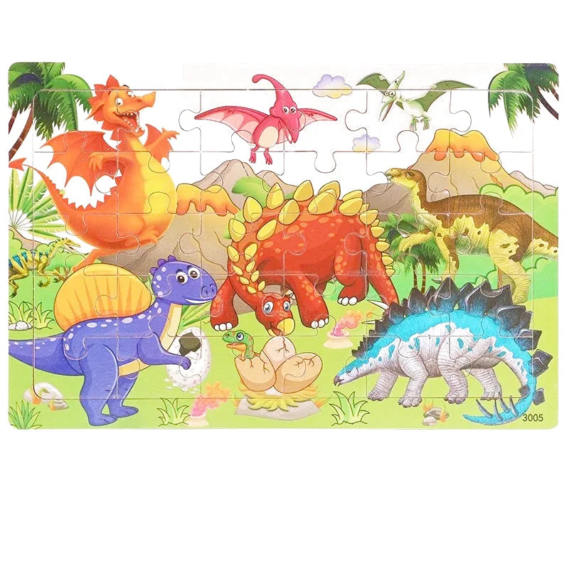 Puzzle Dinosaurios 3 Años